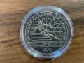 Юбилейни 2 лева, 1987г. “XV зимни олимпийски игри Калгари ʼ88”, снимка 1
