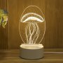 Холограмна 3D LED нощна лампа, снимка 2