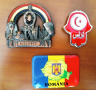ЛОТ метални магнити за хладилник Египет, Тунис и Румъния, снимка 1