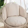 Възглавница за градинска люлка гнездо, бежова, снимка 3