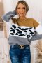 Дамски пуловер с леопардов принт, снимка 4
