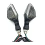 Комплект оранжеви 12V LED мигачи за мотор с PVC корпус 2 броя, снимка 2