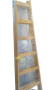 Дървена стълба подсилена с метални шпилки МОДЕЛ 2024 Височина 222 см / 7 стъпала, снимка 2