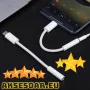 Преходник от USB Тип C към 3,5 мм AUX жак адаптер за слушалки Usb-C към 3 5 мм жак HiFi аудио jack, снимка 7
