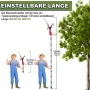 Телескопична ножица за клони с трион за клони 82-448 см с телескопична дръжка, регулируема НОВО , снимка 5