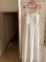 Нова бяла лятна парти коктейлна  елегантна дълга рокля декорация 3D 3Д  Reserved памук полиестер , снимка 6