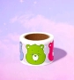 50 бр Грижовните мечета The Care Bears глава самозалепващи лепенки стикери за ръчна изработка, снимка 3