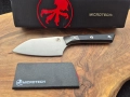Фиксиран нож Microtech Santoku 3200-10BK,фултанг,G10, снимка 4