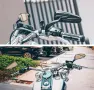 Мотоциклетни огледала WTZMOTO, комплект 2 броя огледало за кормило на мотоциклет, 8 мм, за Harley , снимка 4