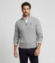 Polo Ralph Lauren Cable-Knit - Оригинален мъжки пуловер с цип р-р M, снимка 1