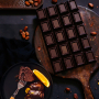 Черен шоколад със Стевия без захар БЛОК 900гр. Какао 92% Какаови зърна от Еквадор, eритритол, стевия