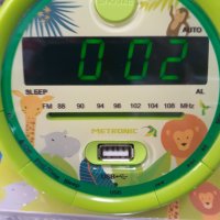 Metronic Radio Alarm Clock for Kids jungle , Детски Радиочасовник с прожекция на час, снимка 9 - Други - 41266211