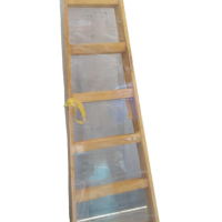 Дървена стълба подсилена с метални шпилки МОДЕЛ 2024 Височина 222 см / 7 стъпала , снимка 1 - Градински инструменти - 44599998