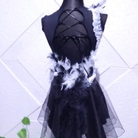 Детска рокля за латино танци в черно и бяло, снимка 6 - Детски рокли и поли - 38946637