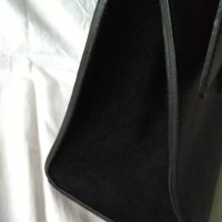 ЕСТЕСТВЕНА КОЖА /made in ITALY/ официална черна дамска чанта, снимка 6 - Чанти - 35939025