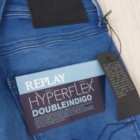 Replay Anbass Hyperflex Stretch Slim Fit Double Indigo Mens Size 30 - 31/32 НОВО!ОРИГИНАЛ! Мъжки Дън, снимка 8 - Дънки - 44733456