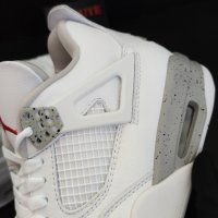 Nike Air Jordan 4 Retro White Oreo Нови Оригинални Обувки Размер 41 Номер Бели , снимка 3 - Кецове - 41681464