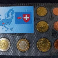 Пробен Евро сет - Швейцария 2003 , 8 монети, снимка 2 - Нумизматика и бонистика - 44265487