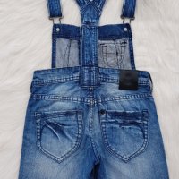 Дънков гащеризон H&M 9-10 години , снимка 2 - Детски панталони и дънки - 40890995