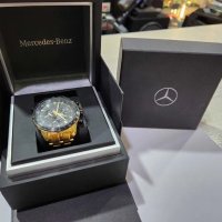Мъжки хронографен часовник Mercedes-Benz Gold, снимка 2 - Мъжки - 40855566