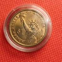 Монета 1 долар - Американски президенти., снимка 2 - Нумизматика и бонистика - 44523136
