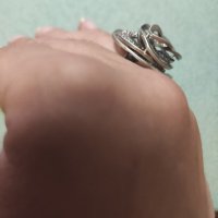Сребърен пръстен (176), снимка 9 - Пръстени - 41788291