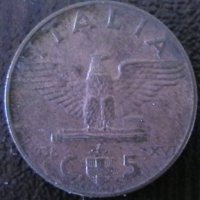 5 центисими 1938, Италия, снимка 1 - Нумизматика и бонистика - 34634210
