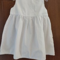 Бяла рокля 9-12 месеца, снимка 1 - Бебешки рокли - 41828793