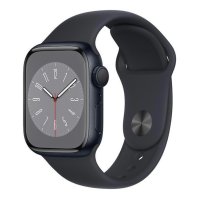 НОВ!!! Apple Watch 8, GPS, Корпус Midnight Aluminium 41mm, Midnight Sport Band, снимка 1 - Смарт часовници - 40936223