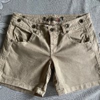 Къси дънки, бежово, снимка 1 - Къси панталони и бермуди - 41241774