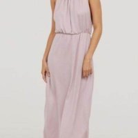 H&M - дълга розова рокля, снимка 1 - Рокли - 41669293
