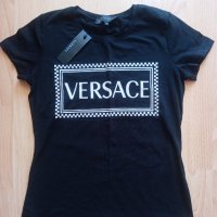 Памучна дамска тениска Versace размер S, снимка 1 - Тениски - 41832864