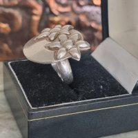 Сребърен пръстен на цветя Sezgin 925 , снимка 4 - Пръстени - 41742317