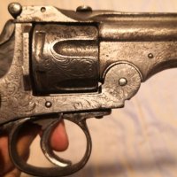 Револвер Смит с дълга цев. Колекционерско оръжие, снимка 4 - Антикварни и старинни предмети - 38815473