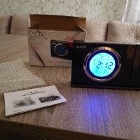 Часовник с радио, аларма и проекция на часа, говорещ англииски, снимка 1 - Други - 41914891