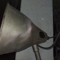 Стара индустриална лампа с много яка стойка. Уникат., снимка 4 - Антикварни и старинни предмети - 33854203