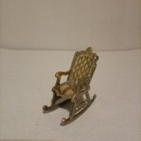 Винтаж бронзов метален Windsor Викториански  и миниатюрен декор за люлеещ се стол, снимка 2 - Колекции - 44424165