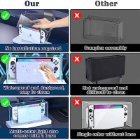 Ново Покритие калъф за Nintendo Switch 16 цвята LED светлина за уникален стил, снимка 8 - Аксесоари - 42549500