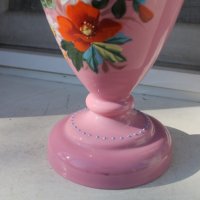 Стара ваза стъкло Бохемия , снимка 5 - Антикварни и старинни предмети - 41726860