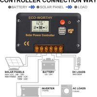 ECO-WORTHY 30A Контролер,Соларен панел, снимка 5 - Друга електроника - 42741548