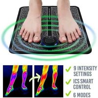 Нов сгъваем преносим електронен мускулен стимулатор за масаж крака, снимка 5 - Масажори - 40531027