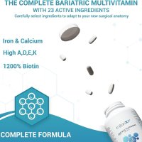 Пълни бариатрични мултивитамини- калций, желязо и 1200% биотин 180 бр., снимка 2 - Хранителни добавки - 41972904