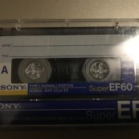 Касетки Sony EF 60 на по един запис, снимка 1 - Декове - 34473300