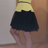 Дамска рокля с гол гръб и тюл размер М EU38, снимка 3 - Рокли - 35814922
