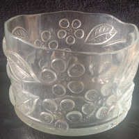Vintage ART стъклена ваза / купа / бонбониера, снимка 2 - Декорация за дома - 44670733