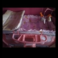 Преносима бебешка кошара с две нива и всичко необходимо , снимка 3 - Бебешки легла и матраци - 41066464