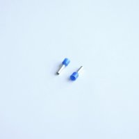 Кабелна втулка (кламфа) с изолация синя 2,5mm2, снимка 1 - Друга електроника - 42569620