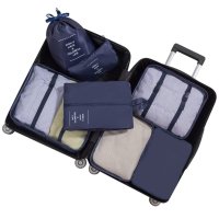  Органайзери за багаж - Комплект от 8 броя, органайзери за куфар за дрехи и козметика, снимка 9 - Органайзери - 42384736
