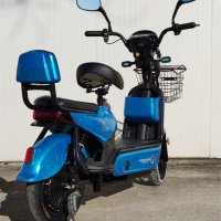 Електрически скутер EcoWay 350 вата модел MK-K син цвят 20Ah батерия, снимка 5 - Мотоциклети и мототехника - 40409988