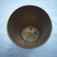 Чашка бронз месинг емайл, снимка 3 - Антикварни и старинни предмети - 36215247